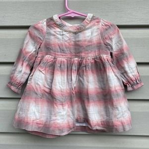 Gap Baby Plaid Cotton Dress Size 12-18 months